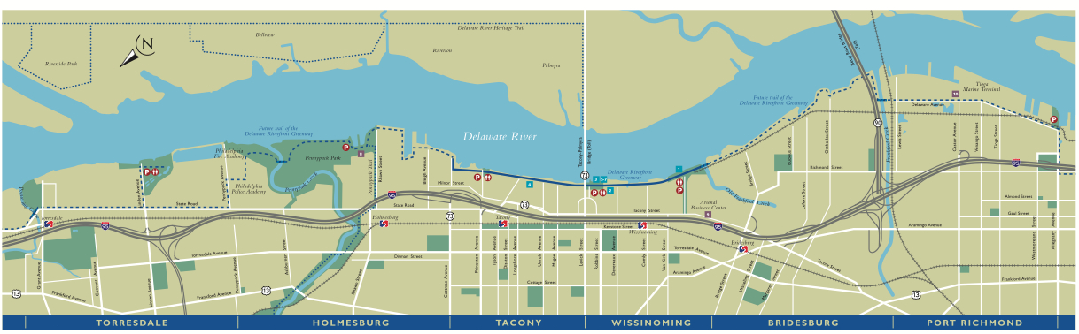 Delaware Riverfront Greenway Map