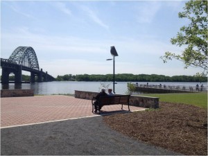 Visitors enjoying Lardner's Point Park